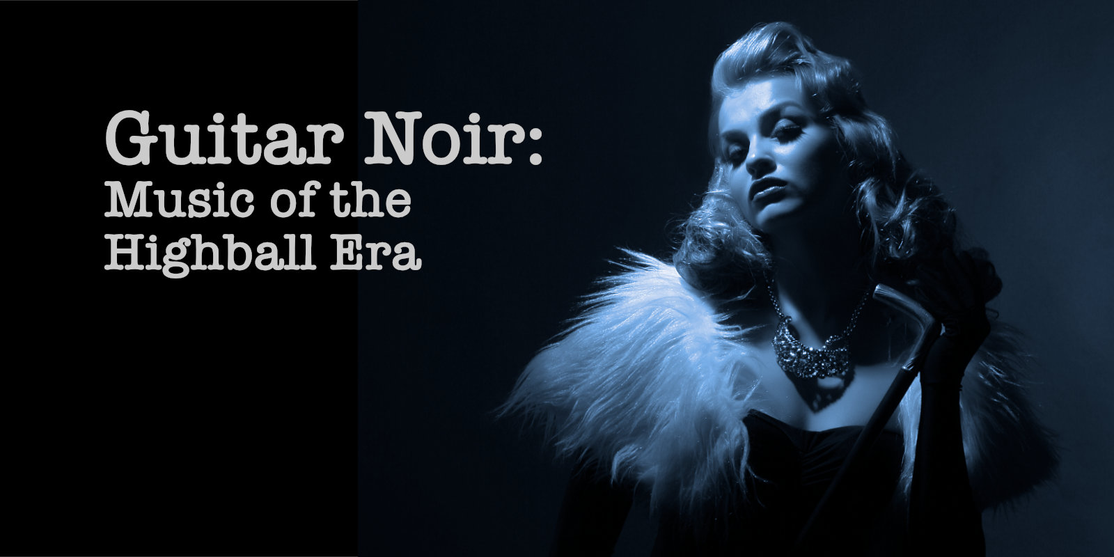 A deep blue duotone image of a woman looking provacatively out at the viewer.